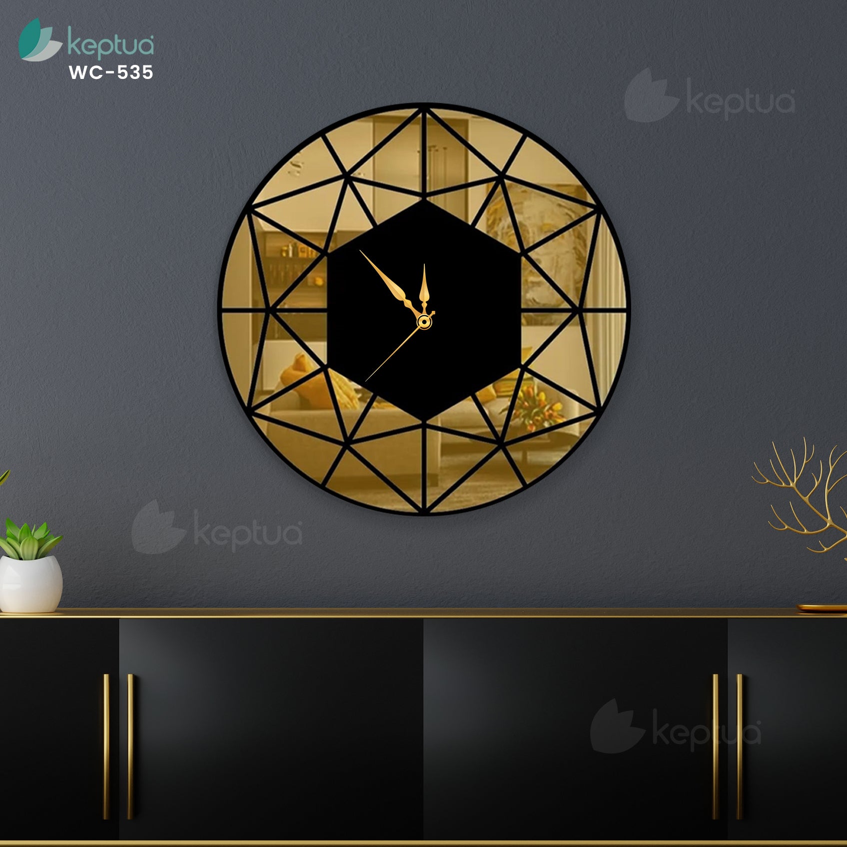 StriaTime WC-535 | Acrylic wall clock – Keptua